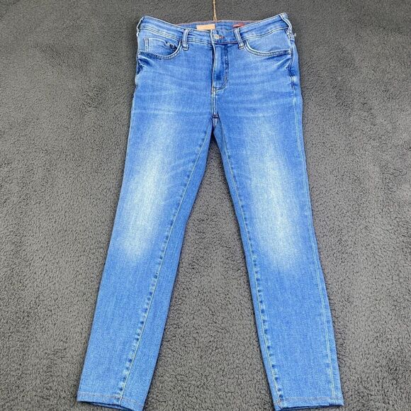 Pilcro and The Letterpress Anthropologie High Rise Skinny Ankle Jeans 27 (28x24) - Picture 1 of 13